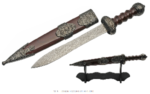 ROMAN DAGGER WITH SCABBARD & STAND
